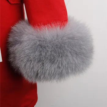 Maomaokong 2020 naravnih pravi lisica krzno ovratnik plašč ženske zimsko jakno outwear parkas