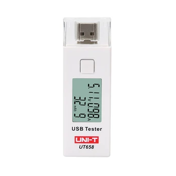 ENOTA UT658 USB Digitalni Trenutno Preizkuševalci Napetosti U Disk Zdravnik Polnilnike Voltmeter Ameter Kapaciteta MAX 9V Shranjevanje Podatkov iz Ozadja