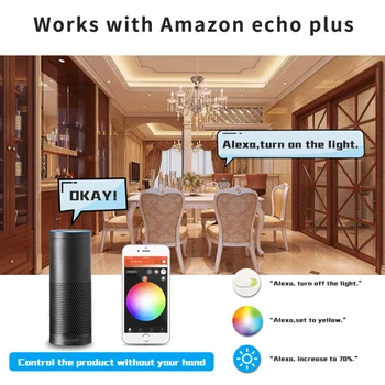 GLEDOPTO ZigBee 3.0 Smart Žarnica E12/E14 4W 50.000 Ur Življenja Pametnega Doma 100-240V Smart Žarnica Delo Z Amazon Echo Plus Alexa
