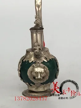 Zbirateljstvo Stari Kitajski Peking pasivno blaga Ročno Jade srebro Vodne pipe