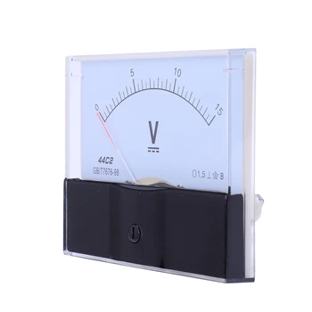 GTBL Analogni Voltmeter Meter, DC Voltmeter Merilno območje 44C2 0-15 V