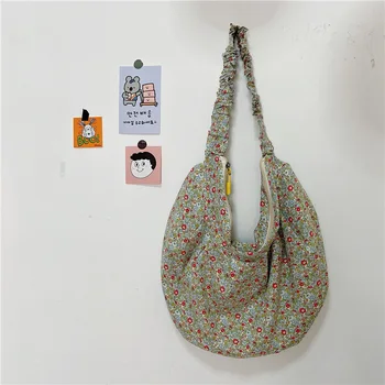 Sladko cvjetnim hobos ženske ramo torbe, priložnostne platno messenger bag dama, velika zmogljivost totes letnik velike torbice ženski sac 2020