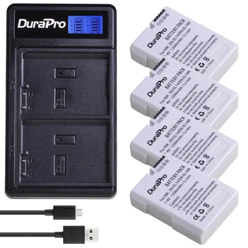DuraPro SL-EL14a EN-EL14 EL14 Baterija + LCD USB Polnilec za Nikon D5600,D5500,D5300,D5200,D5100,D3200,D3300,P7800,P7700,P7100
