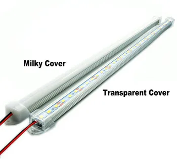 50xDHL/LED Bar Luči DC12V 5630 LED Toga Trakov 30 cm LED Cev z U Aluminija Lupine + PC Pokrov