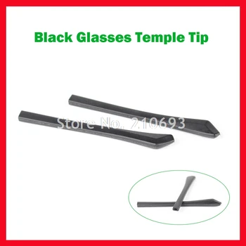 20pcs Brezplačna Dostava ET-012 Anti Slip Črna Očala Očala Tempelj Nasveti Pribor Za Optične Okvir Templjev kvadratno luknjo