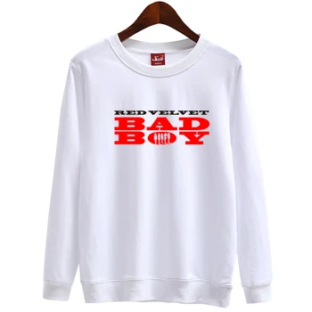 Rdeče mah nov album bad boy kritje isti tisk, tanek majica kpop k-pop modna unisex ohlapen pulover s kapuco vse sezone