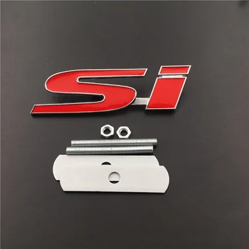 Avto Styling za SI Logotip Sprednja Maska Emblem Auto Telo, Nalepke, Značke, Dekoracijo za Honda Civic CRV Crosstour Odyssey Mesto Jade
