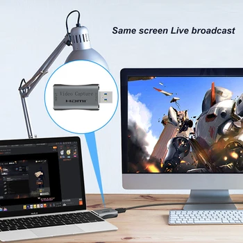 4K Video USB 3.0 zajemanje kartico 1080p 60fps HDMI Video Grabežljivac Zapis Polje za PS4 Igra kamere Kamere za Snemanje Živo