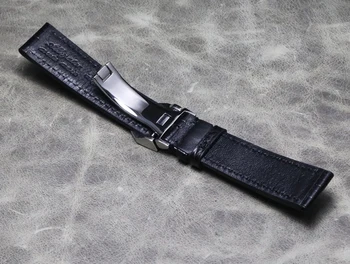 Ročno Krokodil Aligator Kože watch trak Pravega Usnja watchband Zložljiva sponke za Moške, visoke kakovosti Manšeta 20 mm 22 mm