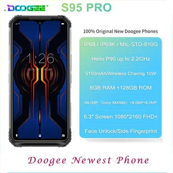 DOOGEE S95 Pro IP68 Helio P90 Okta Core, 8GB 128GB Android 9.0 Mobilnih Telefonov Modularni Krepak Telefon za 6,3 palčni FHD Zaslon 5150mAh