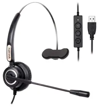 VoiceJoy klicni center slušalke z mikrofonom USB priključite slušalke za računalnik in RAČUNALNIK nadzor Glasnosti in Izklop zvoka Preklapljate