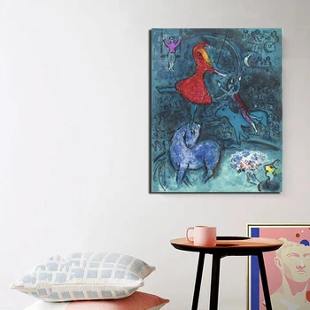 Marc Chagall Abstraktno Ozadje Platno Slikarstvo Poster Tiskanje Marmorja Steno Umetnosti Slikarstva Dekorativne Slike Sodobno Dekoracijo Doma