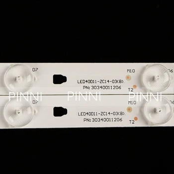 Za LE40F3000W LED40D11-ZC14-03(B) LK400D3HC34J Led osvetlitvijo JVC LT-40E71(A) 30340011206 1set=4pieces 11lamps