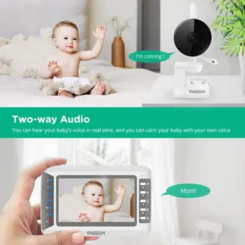 TMEZON 1080P Baby Monitor HD Wifi Brezžični Home Security 2 *2.0 MP IR Omrežna CCTV Kamere z Two-way Audio nadzorna Kamera