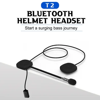 T2 Brezžična Tehnologija Bluetooth 5.0 Motoristična Čelada Slušalke Stereo Zvočnik Slušalke Čelada Slušalke Stereo Zvočnik Slušalke Čelada Glavo