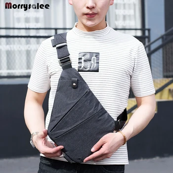 Moške Najlon Prsih Messenger Bag Žep Multi-funkcijo Crossbody vrečke Ramo Torbe, Moški Messenger Bag
