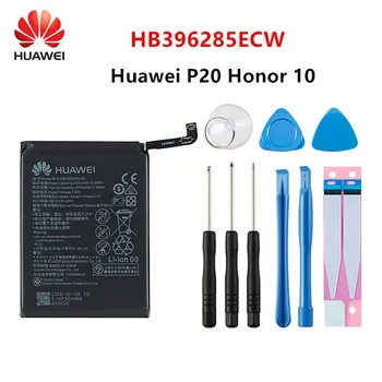 Hua Wei Originalni HB396285ECW 3400mAh Baterija Za Huawei P20 Čast, 10 COL-AL00 COL-AL10 COL-TL00 COL-TL10 COL-L29 +Orodja
