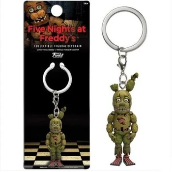 Vroče Igrače Pet Noči na Freddys keychain figuric Anime PVC 5 CM FNAF Freddy keychain Obroč Slika Igrače Za Otroke Model