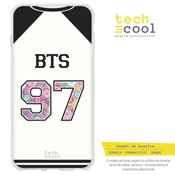 FunnyTech®Silikonsko Ohišje za Xiaomi Mi 10 Lite 5 G l band glasbene T-shirt BTS 97