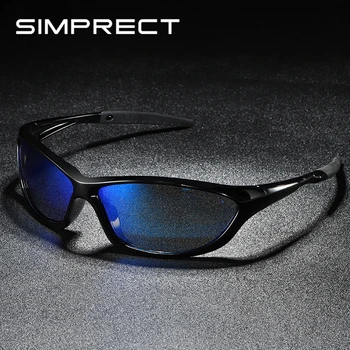 SIMPRECT NOVO Polarizirana sončna Očala Moških 2021 Ogledalo Retro sončna Očala Kvadratnih Voznika Anti-glare Vintage sončna Očala Za Moške Oculos