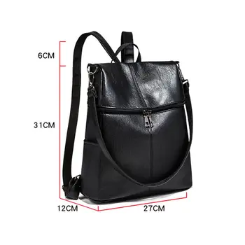2019 nove ženske anti-theft nahrbtnik Britanski modni stil PU usnje Trdna šolsko torbo priložnostne prenosni potovanja torba