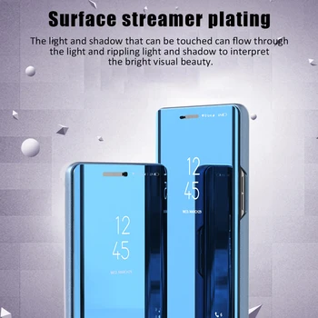 Ogledalo si Ogledate Flip Primeru Telefon Za Samsung 51 A71 Primeru PU Usnje Stojalo Pokrovček Za Samsung Galaxy A51 A71 Zaščitni Lupini