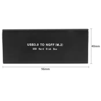M. 2 NGFF, da USB3.0 HDD SSD Primeru USB3.0 do USB3.0 Micro-B Adapter 6GB/s HDD Ohišje Polje Zunanjega Trdega Diska Pogona SSD Primeru