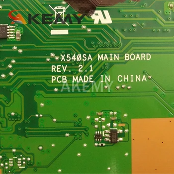 NOVO X540SA mainboard REV 2.0 Za Asus X540 X540S X540SA X540SAA prenosni računalnik z matično ploščo Test ok 4 GB-RAM N3710/N3700 CPU