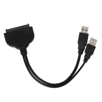 USB 3.0, da SATA3 22Pin Podatkov Napajalni Kabel Adapter Pretvornik za HDD 2.5 Inch Hard Disk Disk Voznik