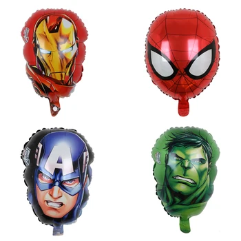 50pcs MARVEL Spiderman, Iron Man, Captain America Hulk Folija Baloni Super Junak Fantje Rojstni Dekoracijo Otroci Igrače Darila
