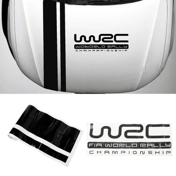 180 CM 4Pcs/Paket WRC Dekorativne Nalepke, Celo Telo Dirke Trak Nalepko Nalepko za Avto Dekoracijo Trunk Odbijača Dekoracijo