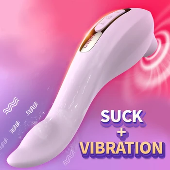 Multifunkcijski Sesanju Vibrator Prsne Bradavice klitoris stimulator Insertable jezika G-SPOTVibrators za Ženske Adult Sex igrače