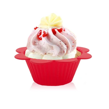 10Pcs Hrane Silikona Muffin Skodelice Cupcake Torto Linijskih Peko Plesni Večfunkcijsko Bakeware Maker Torto Pladenj za Peko