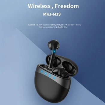 M19 TWS Bluetooth Brezžične Slušalke Stereo 5.0 Čepkov Šport Glasbe Bluetooth Slušalke za Huawei iPhone Telefon Xiaomi
