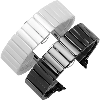 Keramični Trak za Apple Watch Band 44 mm 40 mm iwatch band 42mm 38 mm Luksuzni sponke iz Nerjavečega jekla zapestnico Apple watch 4 5 3 2 1
