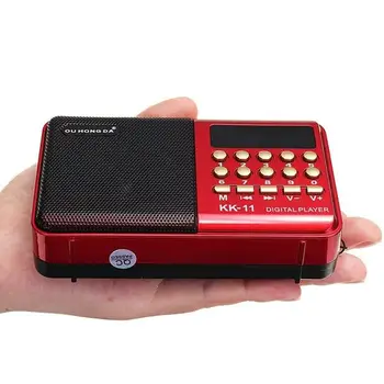 Novi Mini Prenosni Prenosni K11 Radio Večnamensko Polnilna Digitalni FM, USB TF MP3 Predvajalnik Zvočnika Naprave Potrebščine