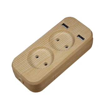USB podaljšek Vtičnico za polnilnik Brezplačna dostava Dvojna Vrata USB 5V 2A Usb lesa drevo barve visoke kakovosti usb murale FZ-02