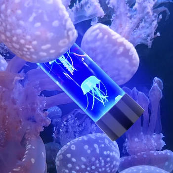LED Nočna Lučka Meduze Svetilko ob Postelji Barva Spreminja, Meduze Tank Aquarium Led Lučka za Sproščujoče Vzdušje Luči Lava Svetilka Otroci Darila