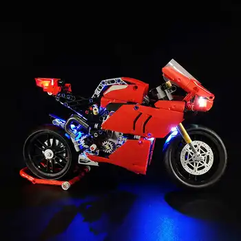 LED Osvetlitev Komplet za 42107 za Ducati Panigale V4 R Motocikel Opeke Igrača (Model Niso Vključene) LED Osvetlitev Set