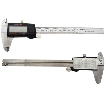 Nova 6-Palčni digitalno kljunasto merilo 150mm iz Nerjavečega Jekla Elektronski Digitalni Vernier Kaliper Kovinski Mikrometer za Merjenje orodja
