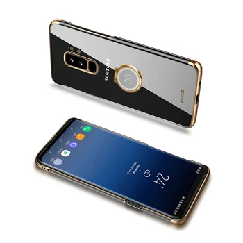 Na Prodajnih za Samsung Galaxy S9 Primeru Xundd Pregleden Težko PC Ohišje za Galaxy S9 Plus Primeru Telefon z Magnetno Kovinski Obroč Imetnika