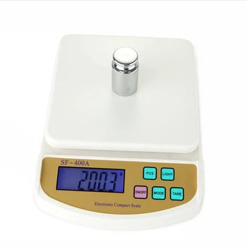 5 kg za 0,1 g Digitalno Kuhinjsko Tehtnico Veliko Hrane Prehrana Lab Teža Bilance LCD Elektronski Klopi, Tla Kompakten Lestvice Z Modro Osvetlitvijo