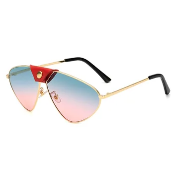 Moda Nova sončna Očala, Žensk, Moških Luksuzne blagovne Znamke Design Letnik Kovinska sončna očala Gradient Sunglass UV400 Odtenki gafas de sol