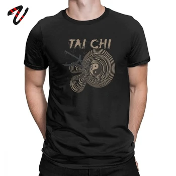 T Srajce Tai Chi Chuan Kitajski Kung Fu Smešno Tees Moški Majica s kratkimi rokavi Krog Vratu Srajce 6XL