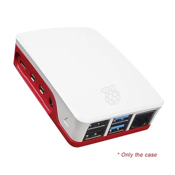 Uradni Raspberry Pi 4 Model B 4b, rdeče-bela, ABS zaščitna primeru enostaven za namestitev Raspberry Pi 4B