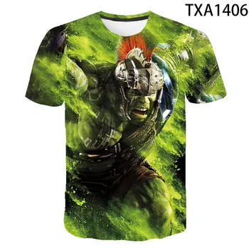Hulk 2021 Novo Poletje 3D Majice Priložnostne Ulične Fant Dekle Otroci Modne Moške, Ženske, Otroke, Natisnjeni T-shirt Kul Vrhovi Tee