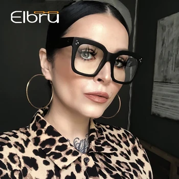 Elbru 2020 Moda Kvadratnih Velik Okvir Očal Ženske Moški Prevelik Optičnih Očal Okvir Očal za Očala Okvirji za Moški Ženski