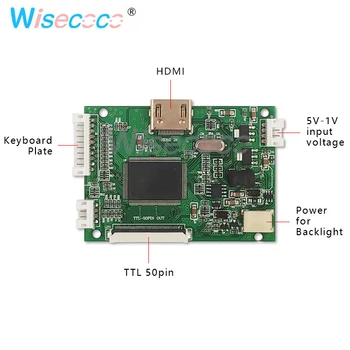 8.0 palčni LCD-TFT LCD 800 x 600 visoke ločljivosti TTL 50pin z nadzorom voznika odbor