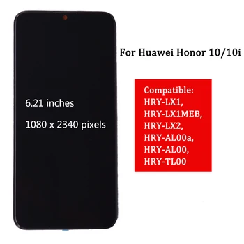 Prvotne Za Huawei Honor 10 lite Zaslon LCD z, Zaslon na Dotik, Računalnike Montaža Z Okvirjem Za čast 10i HRY-LX1 LCD