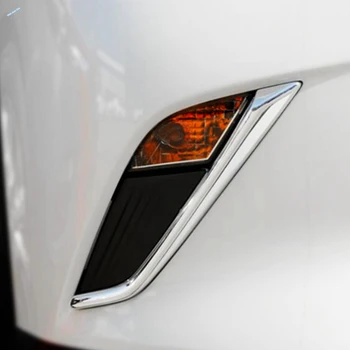 Lapetus Avto Styling Spredaj Glavo meglenke Lučka Veke Obrvi Trak Okraski za Pokrov Trim Fit Za Mazda CX-3 CX3 - 2019 ABS